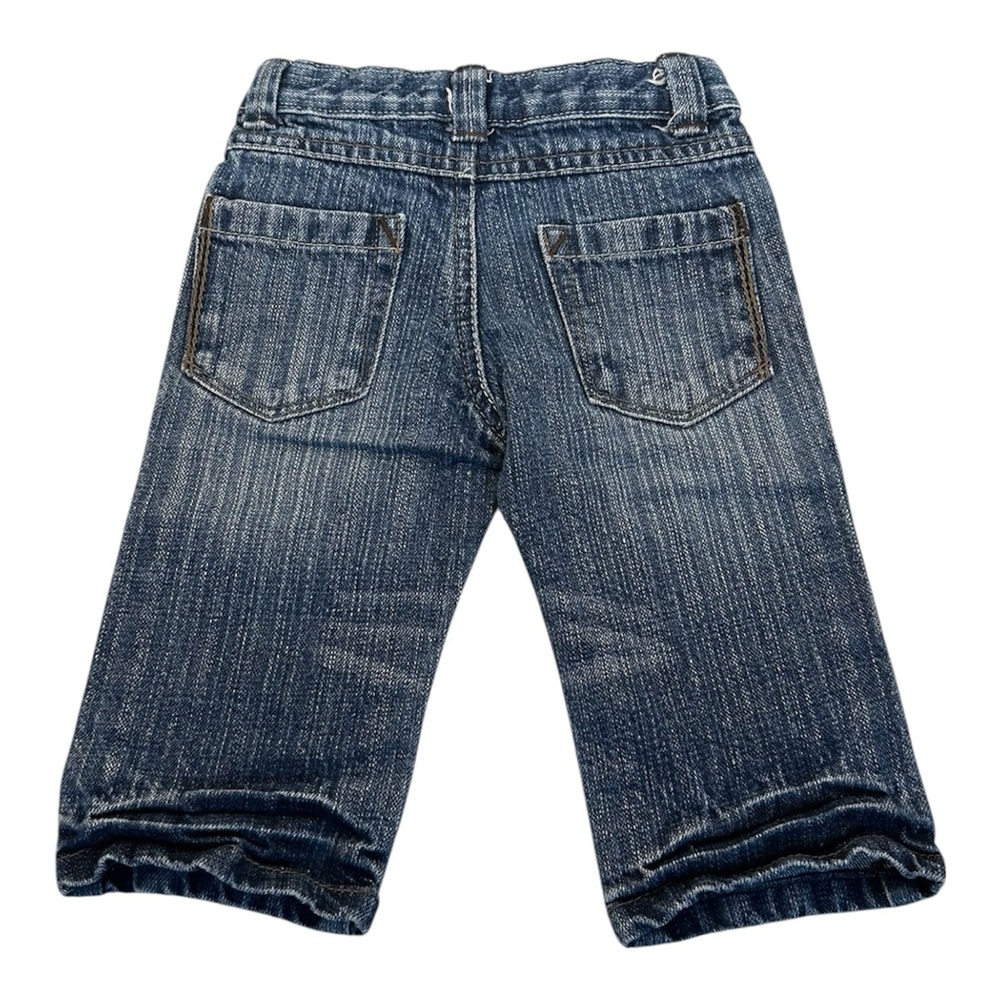 Genuine Kids Oshkosh Vintage Y2k Patchwork Baby Jeans Size 12 Months - Picture 2 of 6
